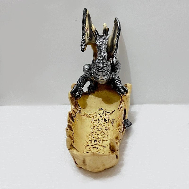 Resin Boat Sculpture with Storage - Minimalist Asian Home Decor - A30 Halloween Indoor Variation