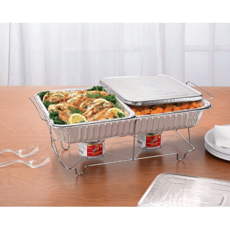 30-Piece Chafing Dish Catering Set with Gel Fuel and Serving Utensils