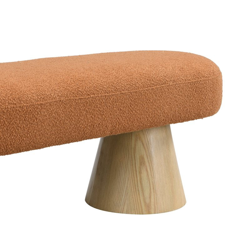 Scandinavian Upholstered Entryway Bench - Versatile Ottoman
