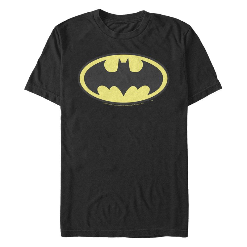 Men's Batman Classic Logo Graphic T-Shirt - Black, Size L