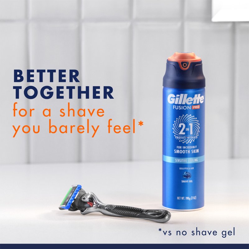 Fragrance-Free Shaving Gel for Men - Twin Pack, 14 oz