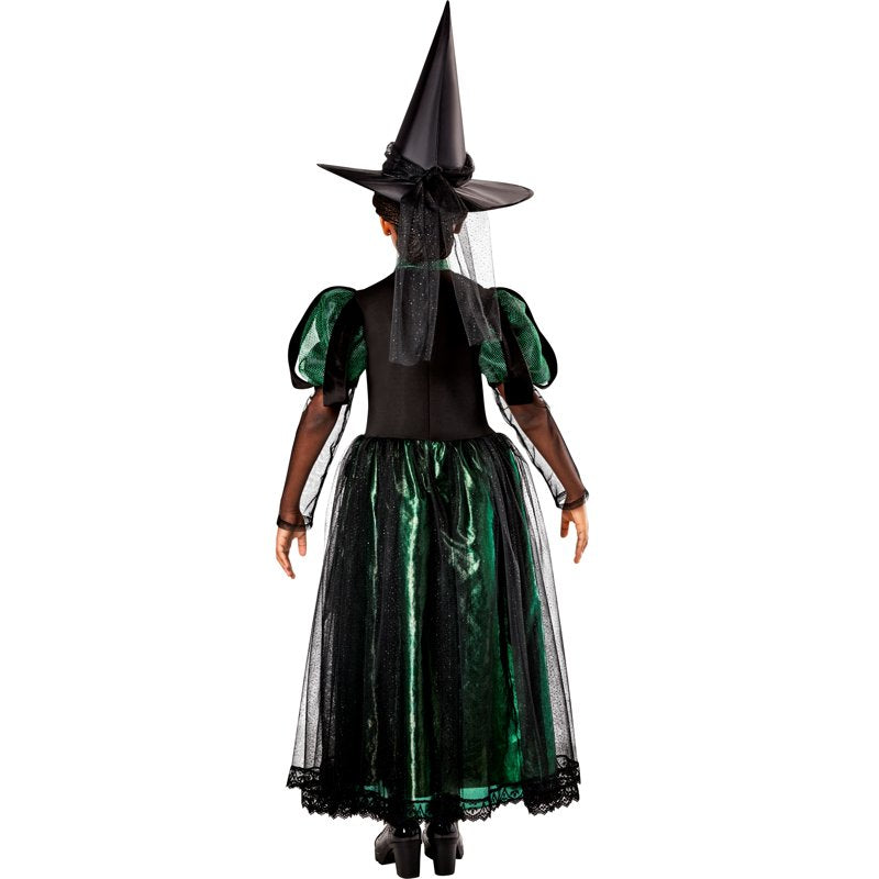 Kids Wicked Witch Costume Deluxe - The Wizard of Oz, Small, Green & Black