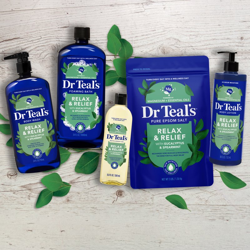 Relax & Relief Foaming Bath - Eucalyptus & Spearmint, 34 fl oz