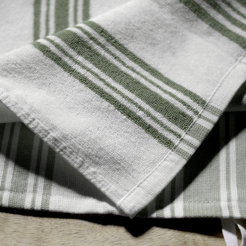 Culinary Kitchen Towels - 2 Pack, Cilantro Green/White