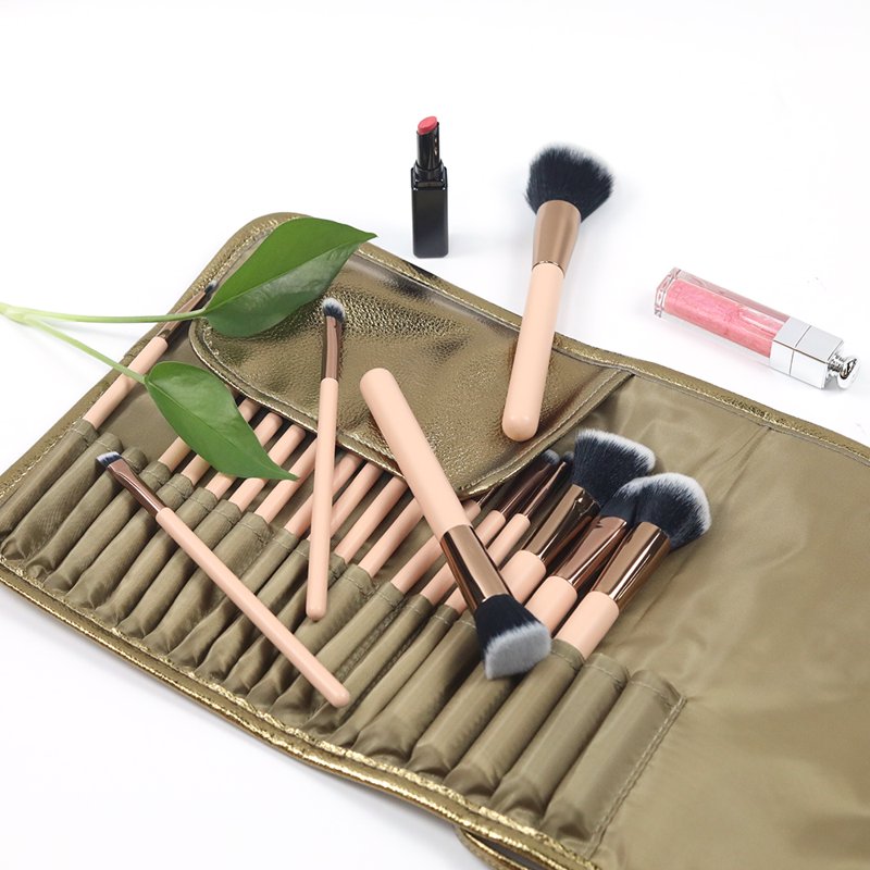 21-Piece Professional Makeup Brush Set - Soft Synthetic Face & Eye Brushes