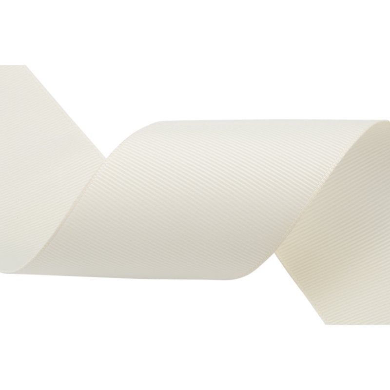 Grosgrain Ribbon 2 Inch x 25 Yards - Ivory Premium Craft Ribbon for Hair Bows & Gift Wrapping - Solid