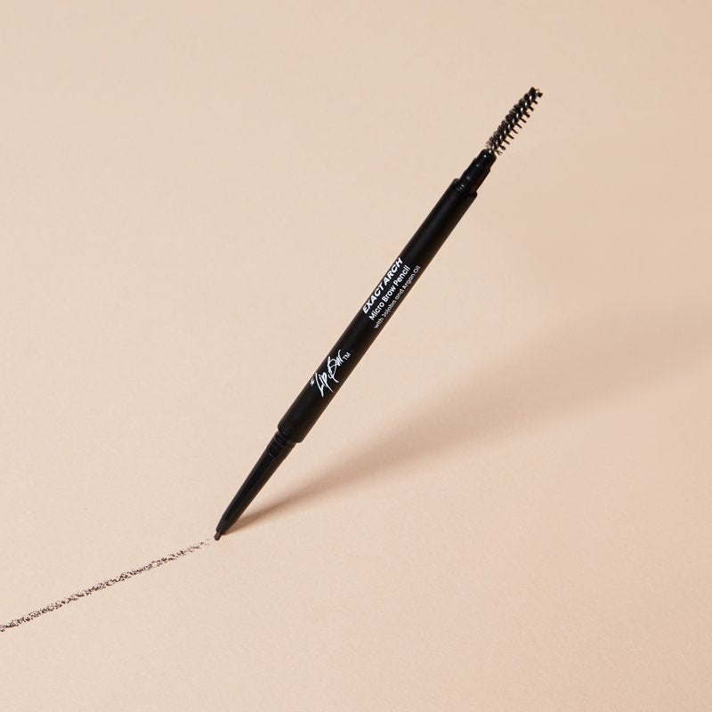 Micro Brow Pencil with Spoolie Brush - Medium Brown - Retractable Fine Tip