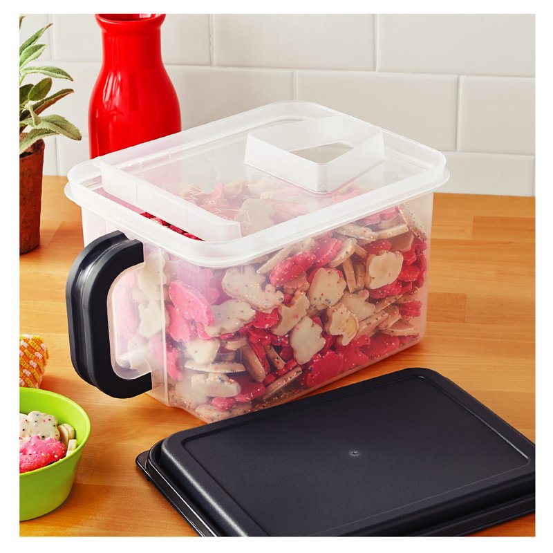 Mainstays Medium Plastic Canister with Handle - 21 Cups, 2 Pack
