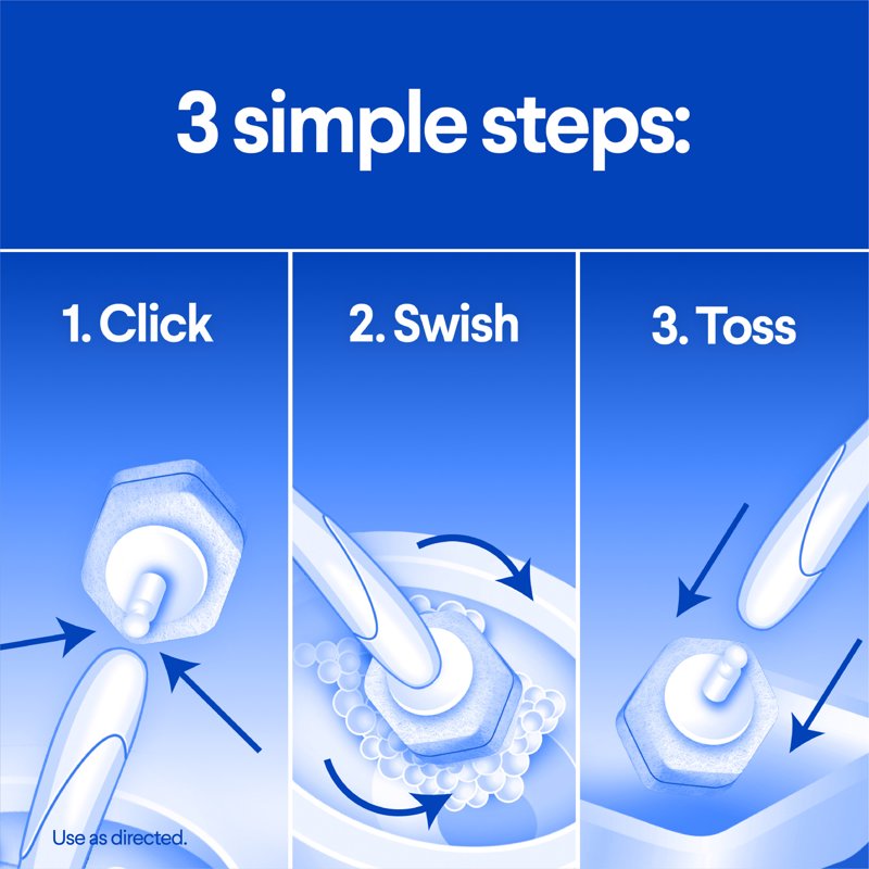 Toilet Cleaning System with Disposable Scrubbing Pads - 1 Pack - Variation of THIS listing