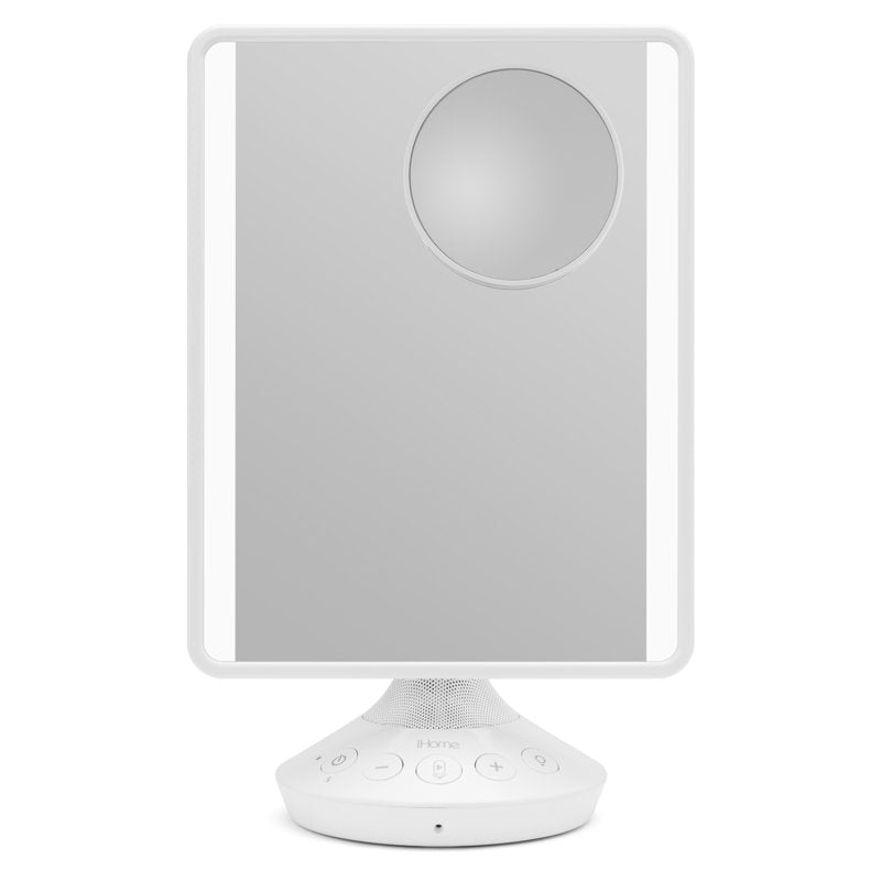 Freestanding Makeup Mirror with Bluetooth Audio & LED Lighting