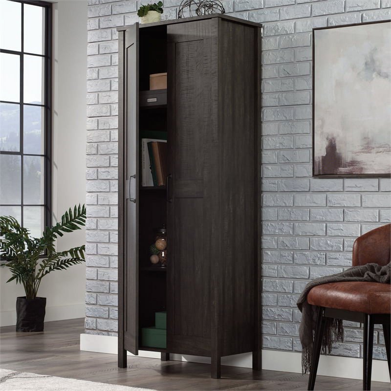 Two-Door Storage Cabinet with Adjustable Shelves - Blade Walnut