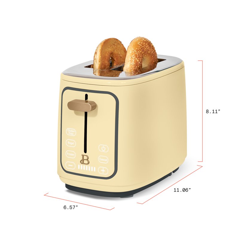 2-Slice Toaster with Touch Activated Display - Buttercream