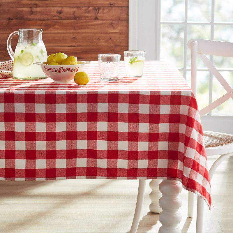 Charming Check Tablecloth - Multicolor, 60" x 102"