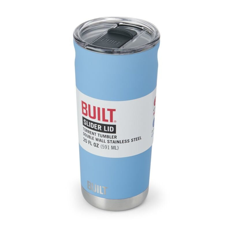 20 oz Double-Wall Insulated Stainless Steel Tumbler - Sky Blue, 9 Pack