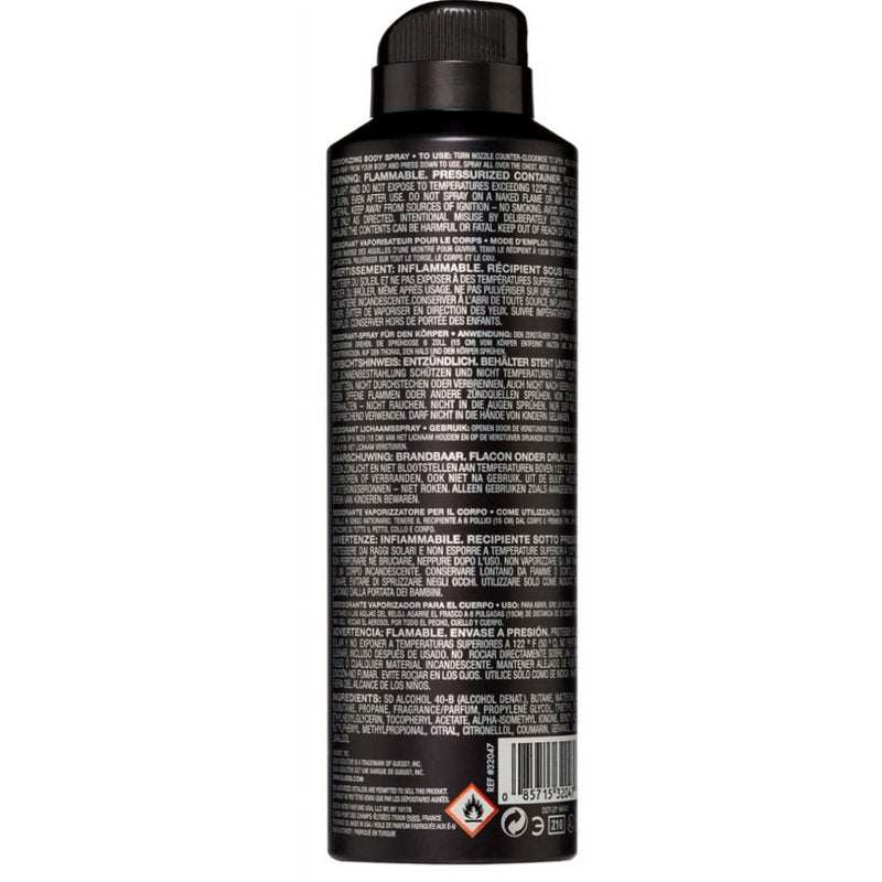 Seductive Homme Body Spray for Men - Amber Spicy Fragrance, 6 fl. oz