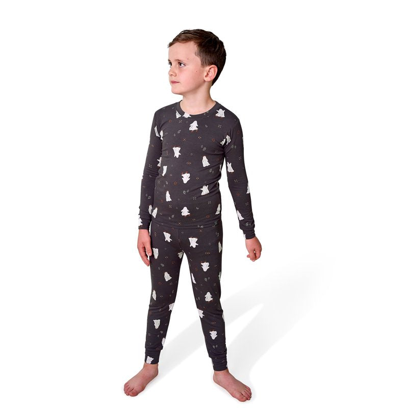 Halloween Pajama Set for Kids - 2-Piece Long Sleeve Toddler & Child Sleepwear - Dark 5T