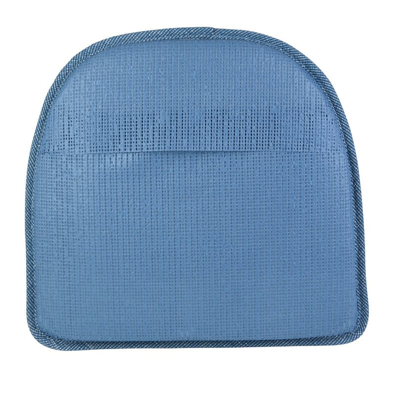 Non-Slip Chair Cushions Set of 4 - Blue, 15" x 16"