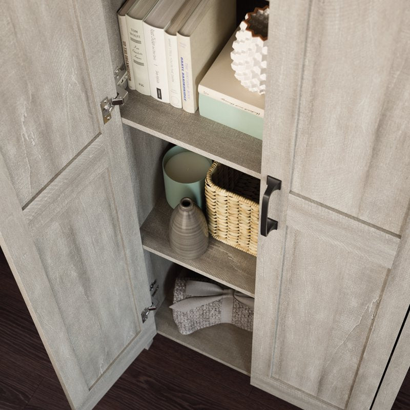 Two-Door Storage Cabinet with Adjustable Shelves - Spring Maple