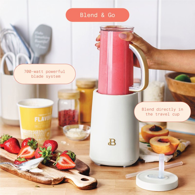 Personal Blender Set - 12 Pieces, 240W, White Icing