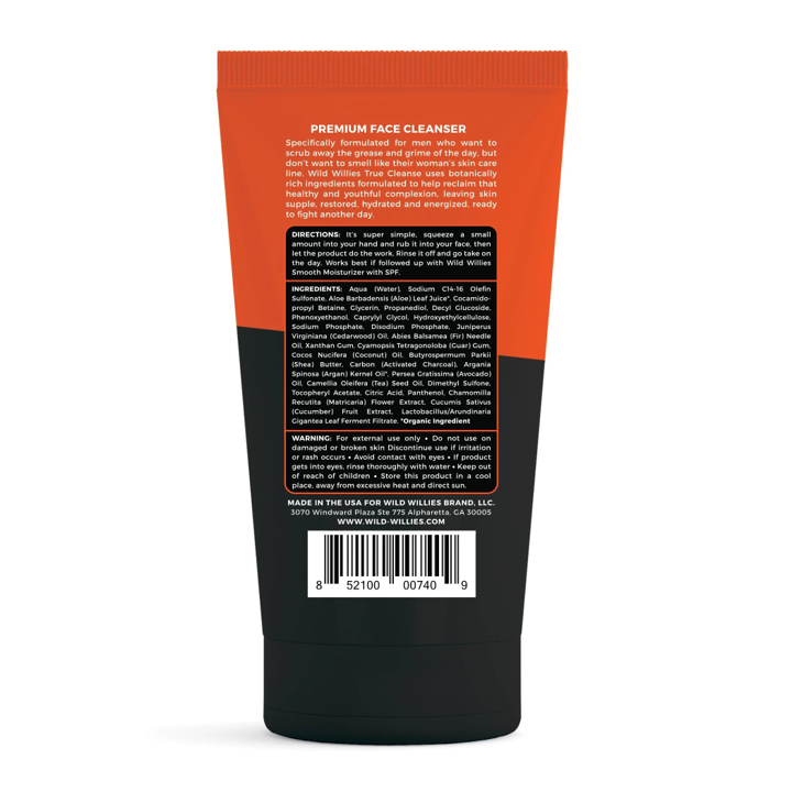 Activated Charcoal Face Wash for Men - Deep Cleansing Facial Cleanser, 5 Oz