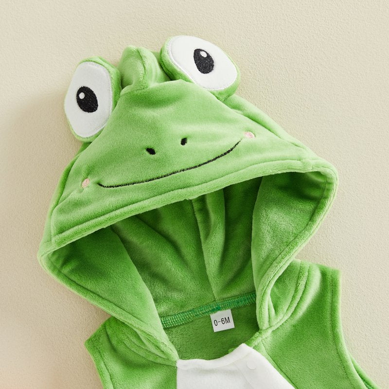 Toddler Baby Frog Costume - Green Frog, 0-6 Months Halloween Animal Outfit