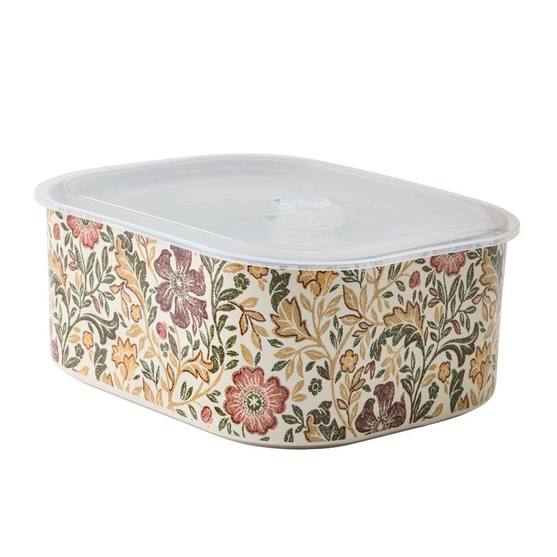 4-Piece Floral Stoneware Baking Dish Set with Lids