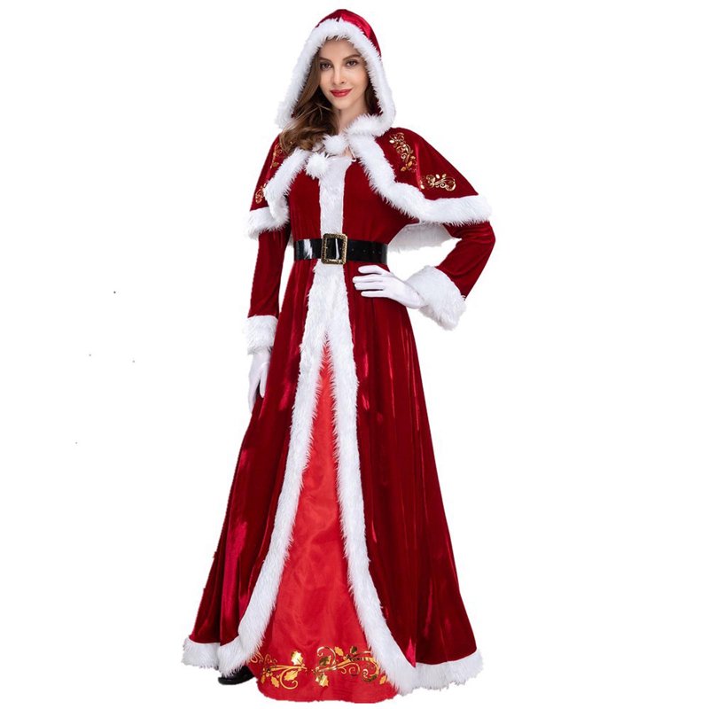 Christmas Erogenous Dress for Women - Red, M - Holiday Sexy Costume