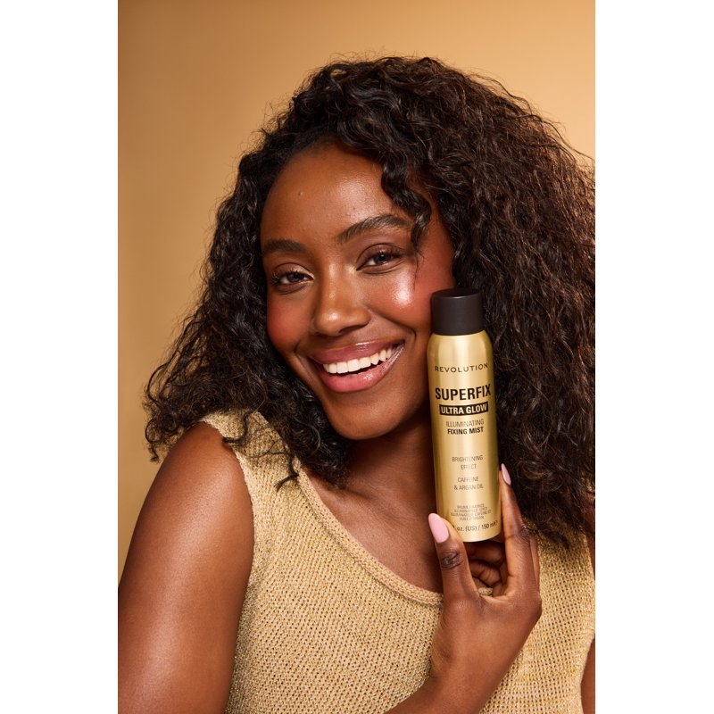Glow Makeup Setting Spray with Shimmer - Long-Lasting Fixing Mist