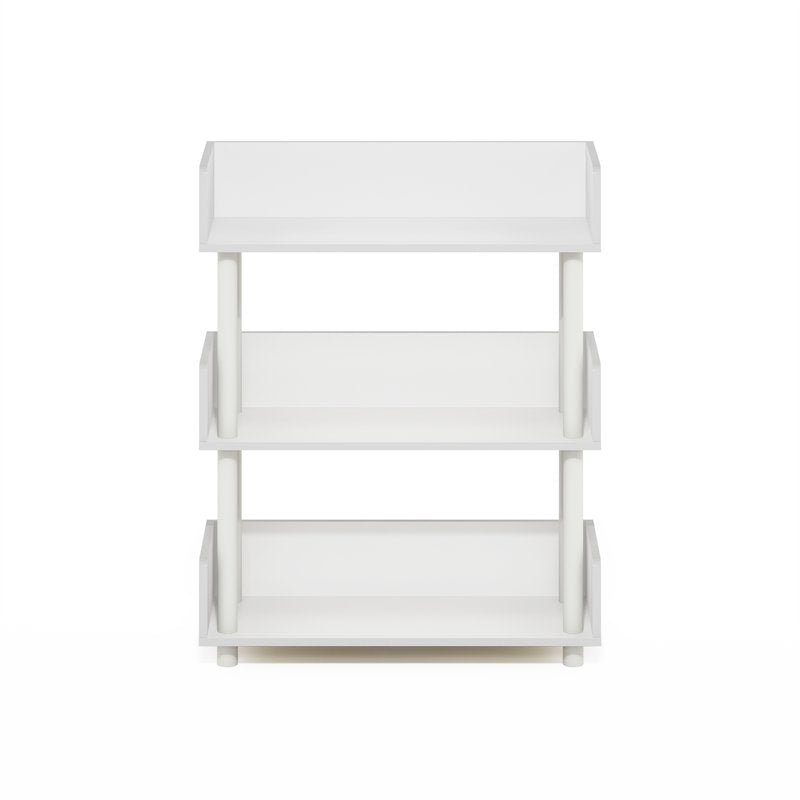 3-Tier Freestanding Display Rack - White Multipurpose Storage