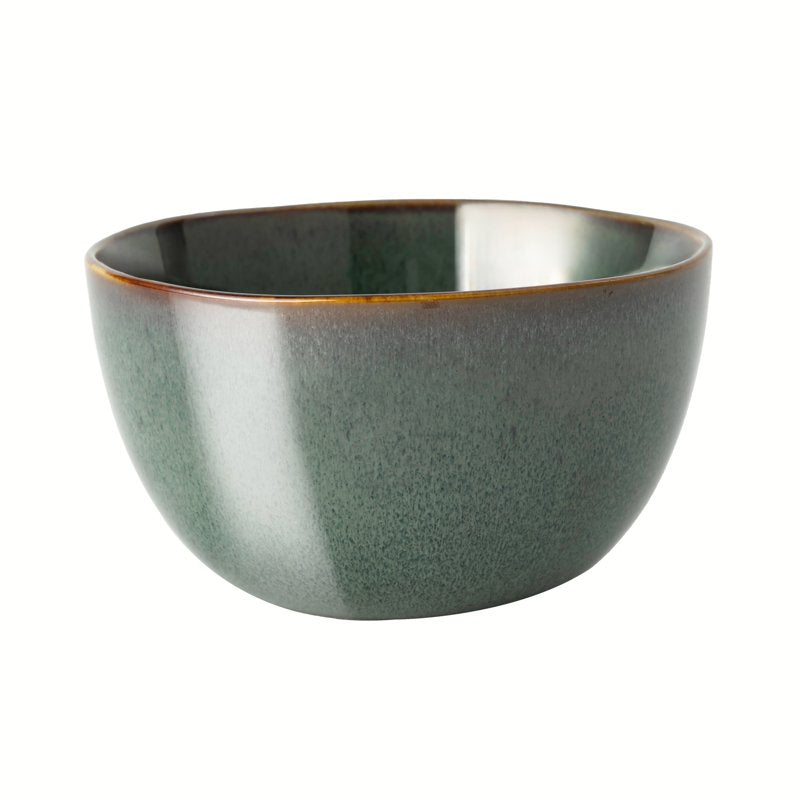 Reactive Ceramic Cereal Bowl - 2 Pack with Rustic Design