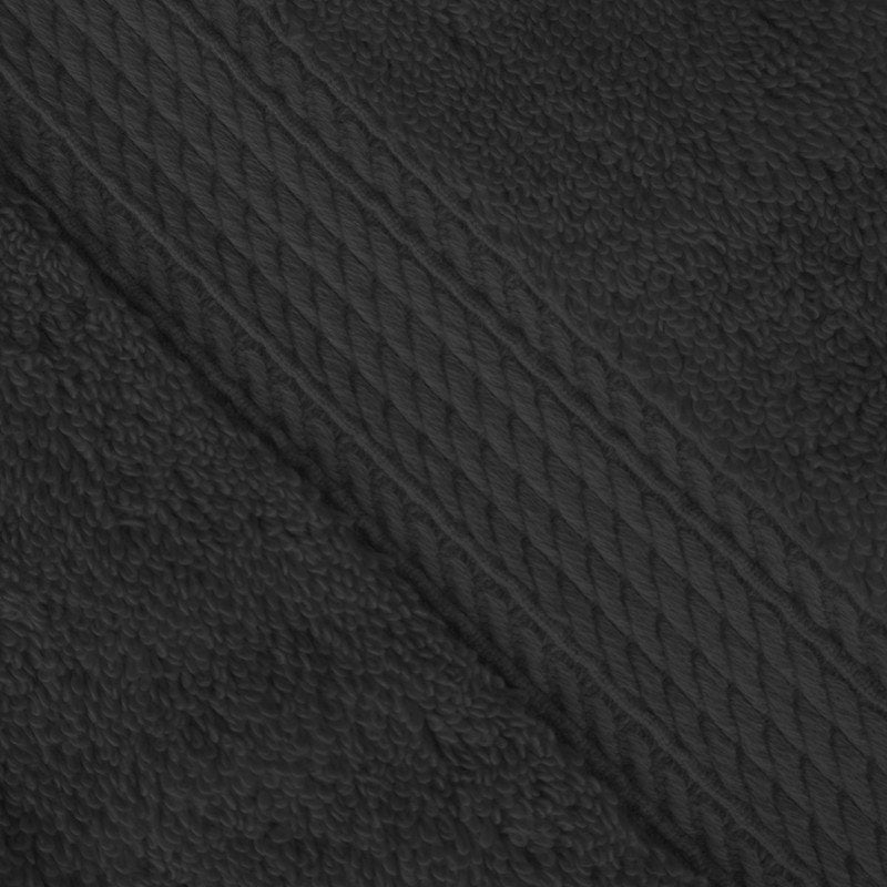 Egyptian Cotton Heavyweight 9-Piece Towel Set - Black, Soft & Absorbent