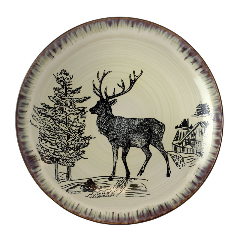16-Piece Stoneware Dinnerware Set for 4 - Luxurious Design