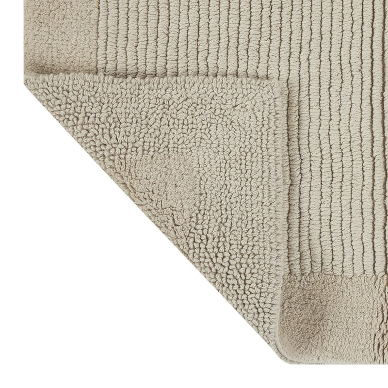 Hotel Style Beige Egyptian Cotton Bath Runner 24 x 60 Inches - Non-Skid Backing