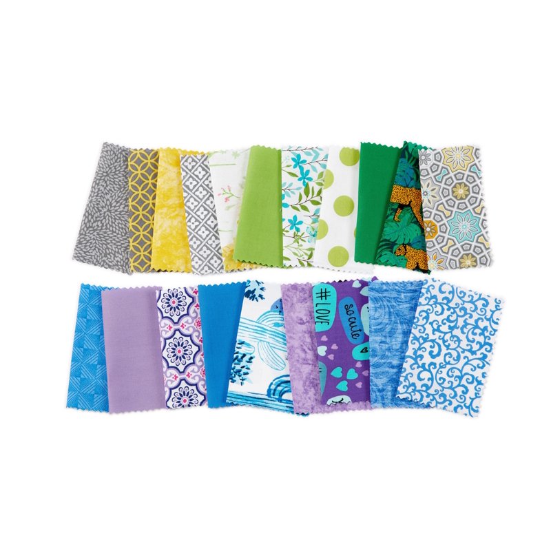 Kelly Green Cotton Fabric 1 Yard - Quilting & Sewing Material, 44" Wide - 3 Pack