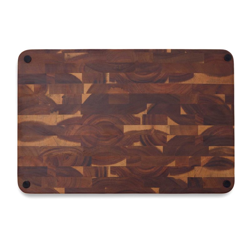 Acacia End Grain Butcher Block - 12" x 18" Cutting Board