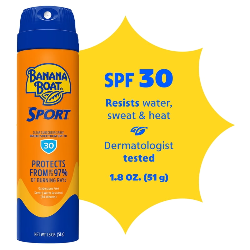 Sport Ultra SPF 30 Clear Sunscreen Spray - Broad Spectrum Travel Sunblock