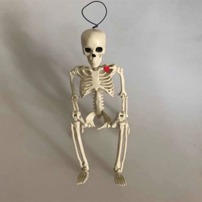 Life-Size Poseable Halloween Skeleton with Flexible Joints - L Variation Indoor/Outdoor Decor