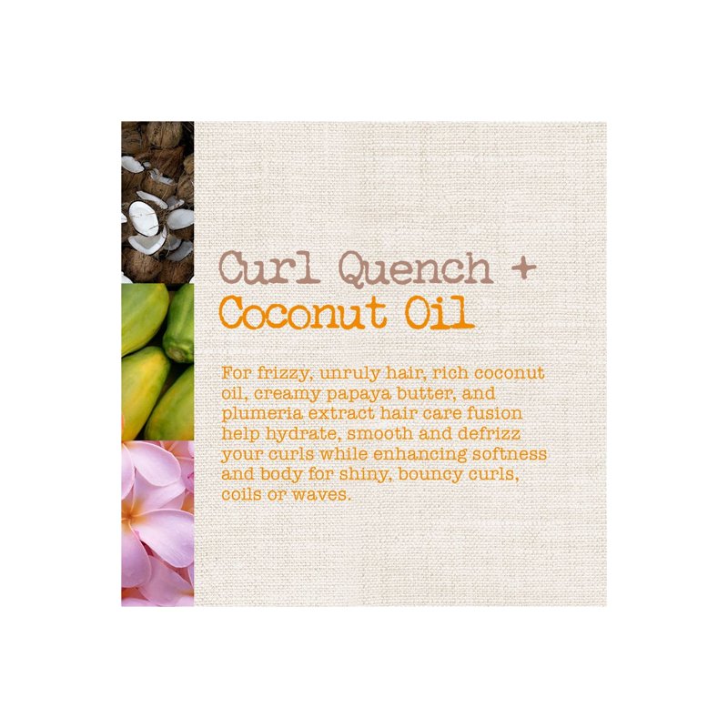 Hydrating Curl Smoothie with Coconut Oil for Defined, Soft Curly Hair, 12 oz