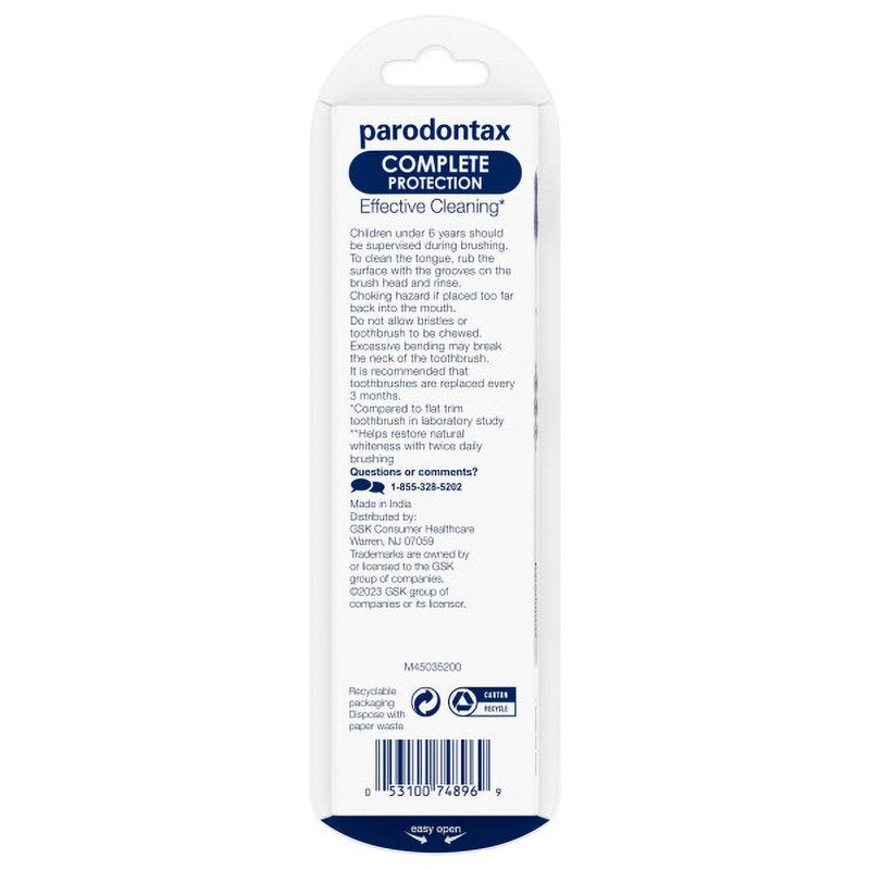 Complete Protection Soft Manual Toothbrush for Healthy Gums - 4 Pack