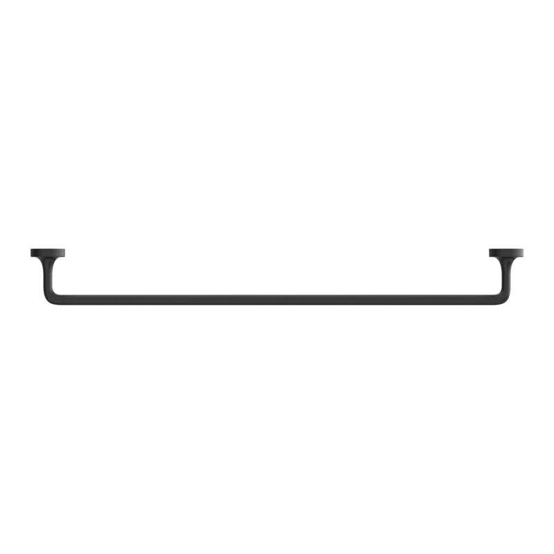 Single Wall Mount Towel Bar - Matte Black, 24 Inch Bathroom & Kitchen