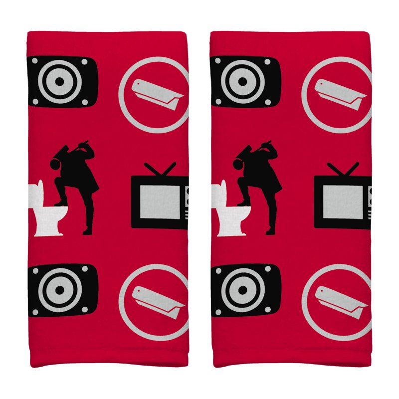 Skibidi Toilet 2-Pack Hand Towels - Fun Meme-Inspired Cotton Towels for Bathroom, Kitchen, Travel