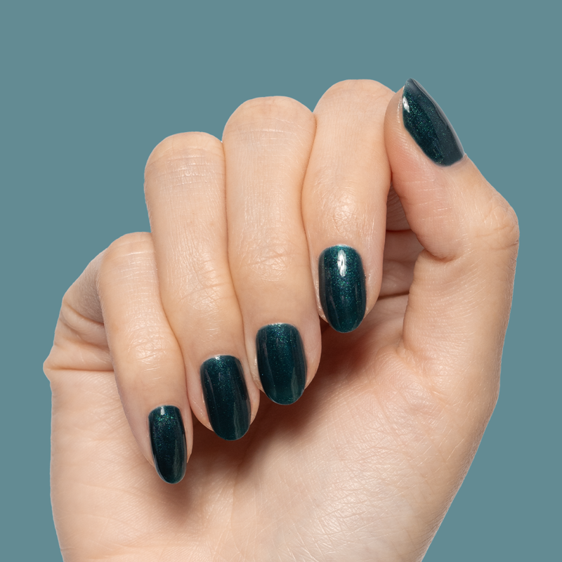 Long-Lasting Gel Nail Polish - Dancing Green Emerald Chrome - 0.46 fl oz