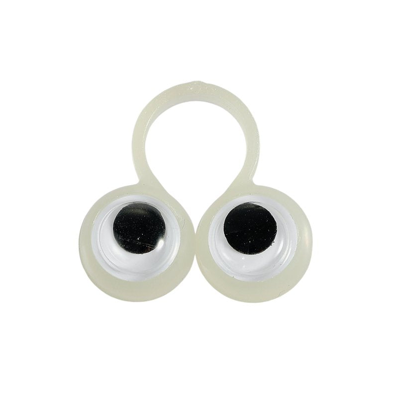 Glow-in-the-Dark Googly Eyes Rings Party Favors - Multicolor, 12 Pack