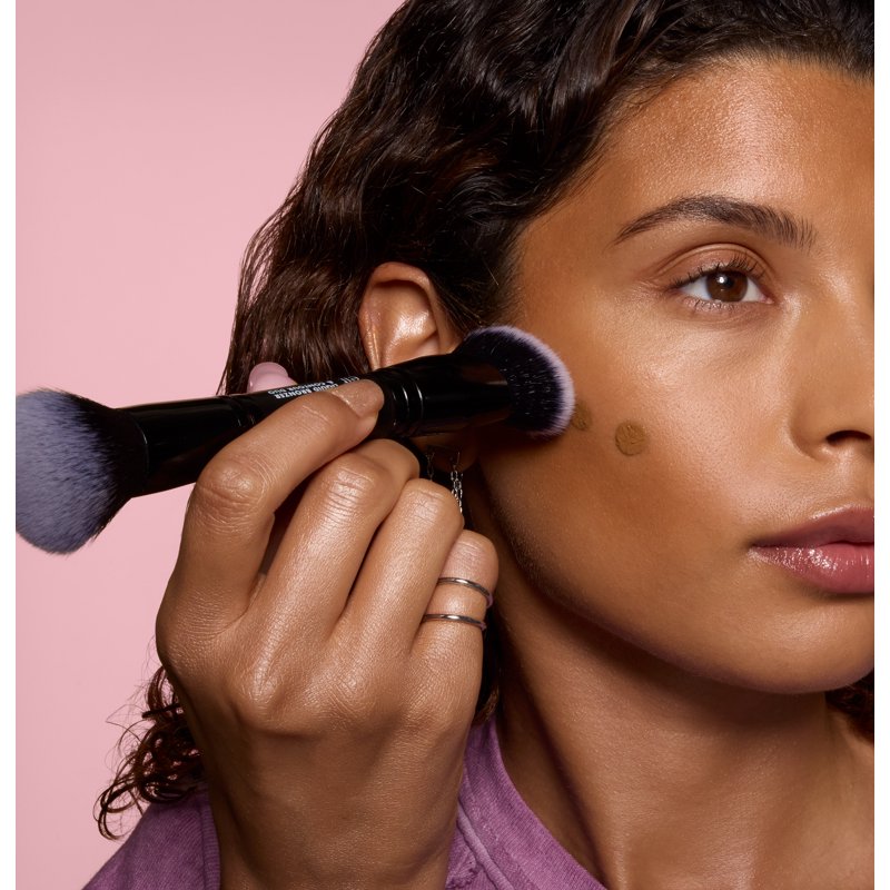 Dual-Ended Liquid Bronzer and Contour Makeup Brush