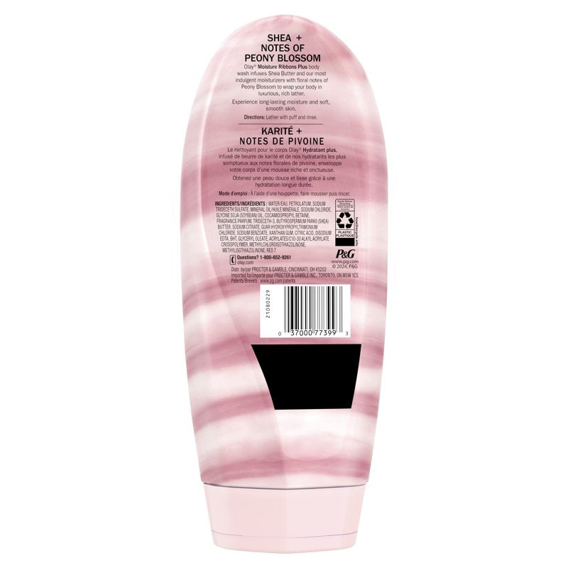 Moisture Ribbons Plus Body Wash with Shea Butter & Peony Blossom - 18 fl oz