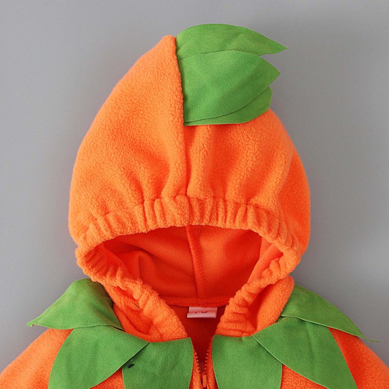 Newborn Baby Halloween Costume A212 Orange 18-24 Months - Funny Pumpkin Romper & Striped Pants Set Trick or Treat Clothes