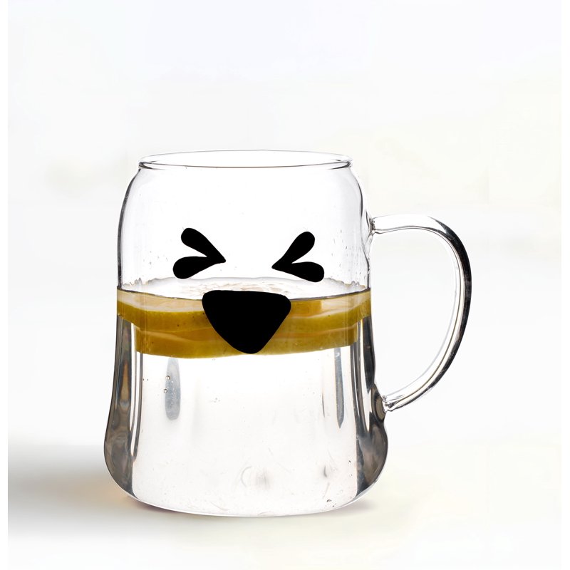 Ghost Glass Mug - Heat-Resistant High Borosilicate Drinkware