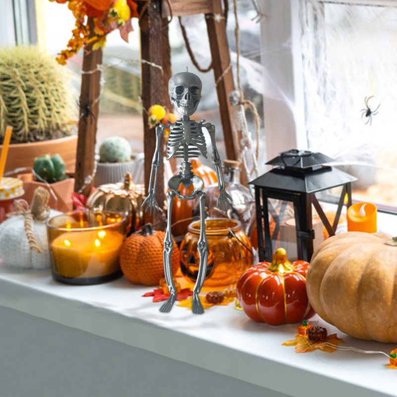 Halloween Skeleton Decorations - 11.5 Inch Prankster Skeleton Model, Room & Venue Props B