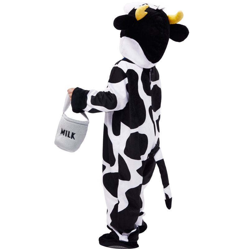Toddler Cow Costume with Milking Bucket - 18-24 Months Farm Role Play Outfit