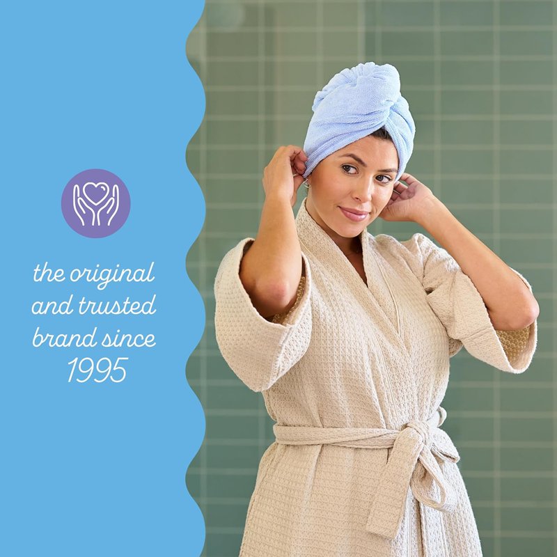 Pink Microfiber Hair Towel Wrap - Quick Dry Turban for Women, Men & Kids